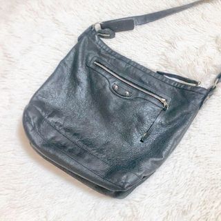 バレンシアガ(Balenciaga)の✨綺麗✨バレンシアガ ザ デイ ショルダーバッグ メンズ　ブラック　オールレザー(ショルダーバッグ)