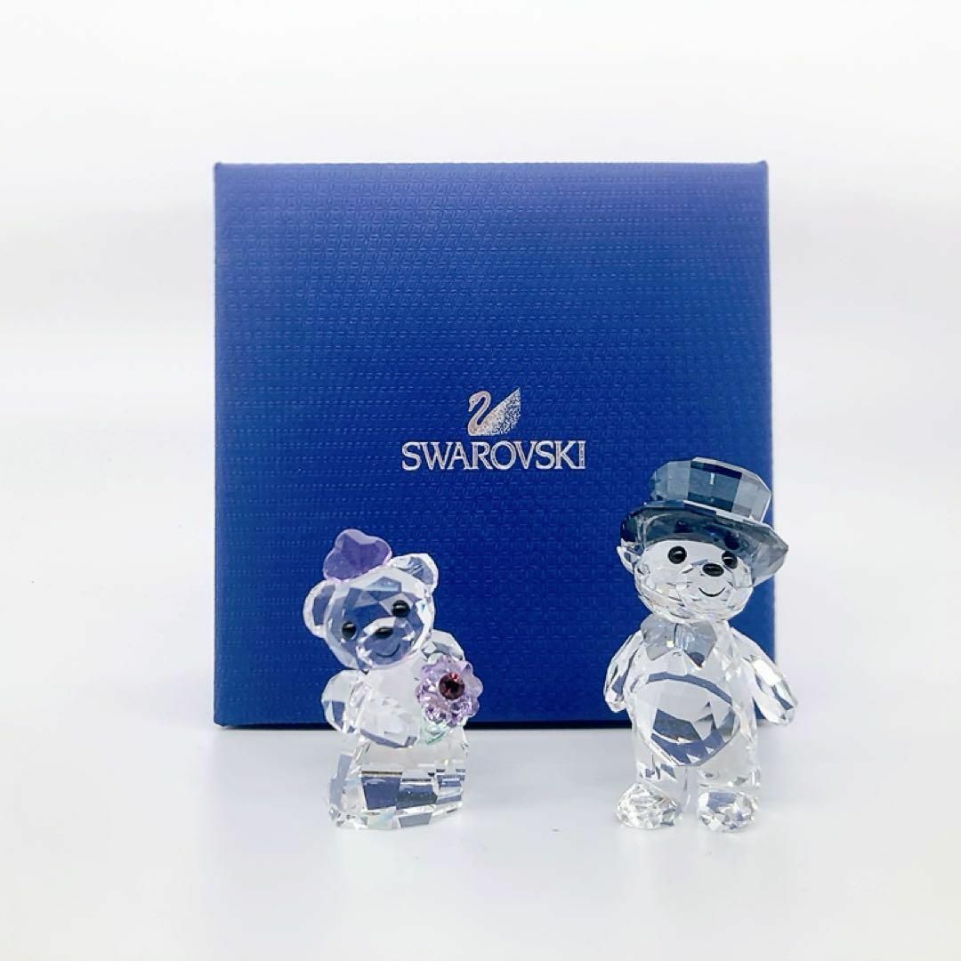 SWAROVSKI(スワロフスキー)の✨美品✨SWAROVSKI スワロフスキー クリスベア あなたと私　結婚式 レディースのファッション小物(その他)の商品写真