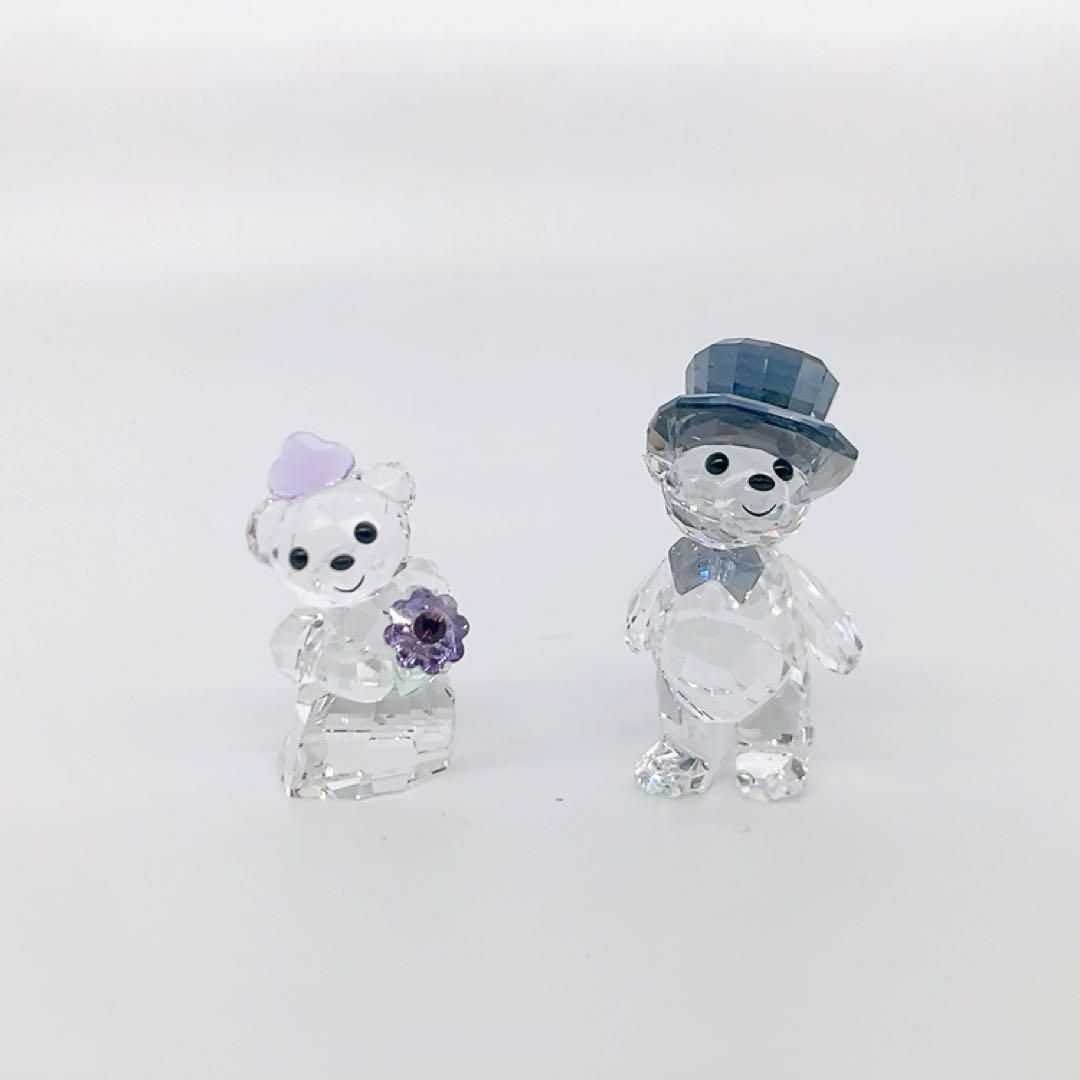 SWAROVSKI(スワロフスキー)の✨美品✨SWAROVSKI スワロフスキー クリスベア あなたと私　結婚式 レディースのファッション小物(その他)の商品写真