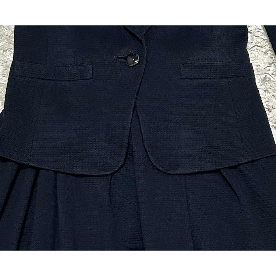 ef-de(エフデ)のef-de エフデ　ジャケット　スカート　セットアップ　ネイビー　サイズ9 M レディースのフォーマル/ドレス(スーツ)の商品写真