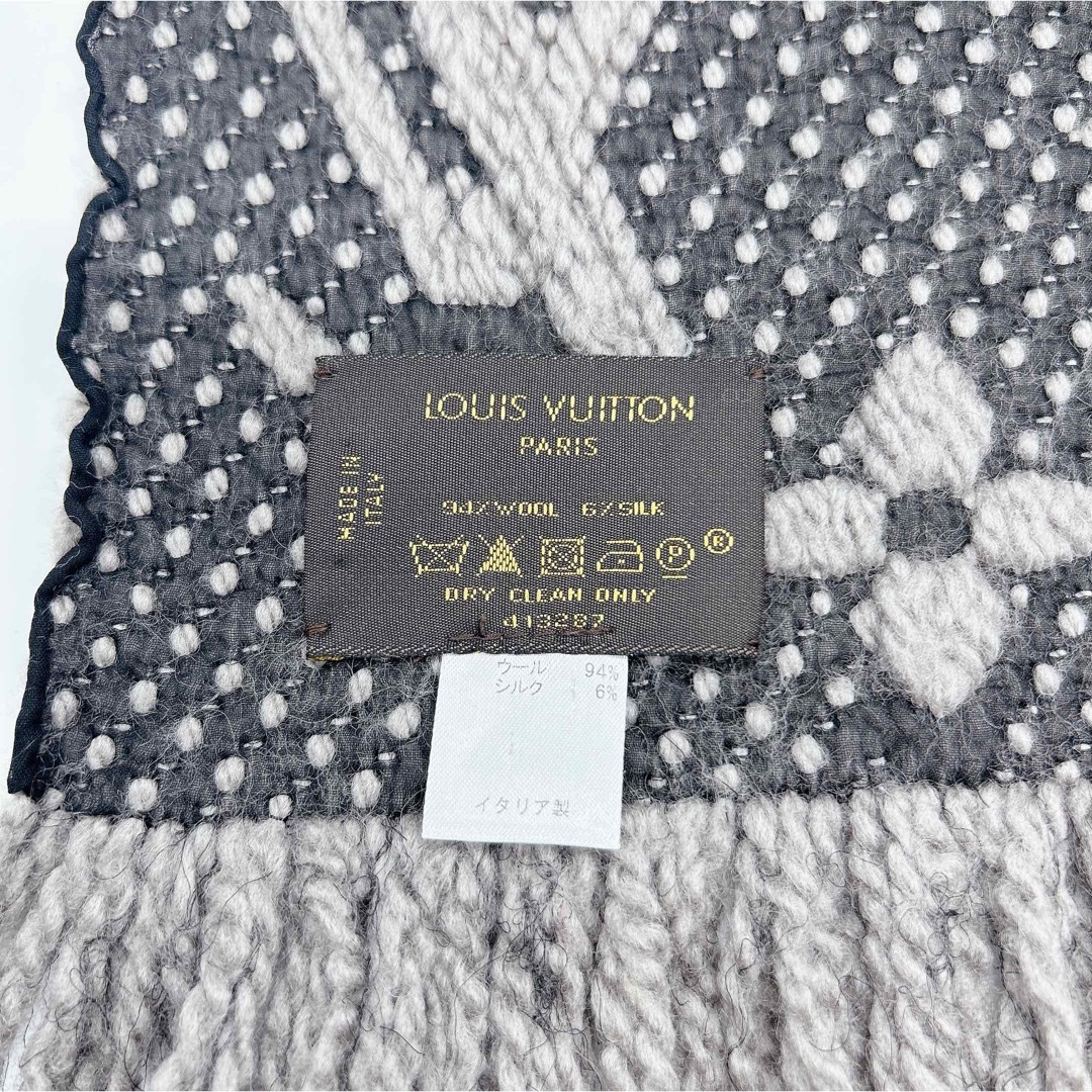 LOUIS VUITTON - 【美品】ルイヴィトン マフラー エシャルプロゴ LOUIS VUITTON - 【美品】ルイヴィトン マフラー エシャルプロゴ
