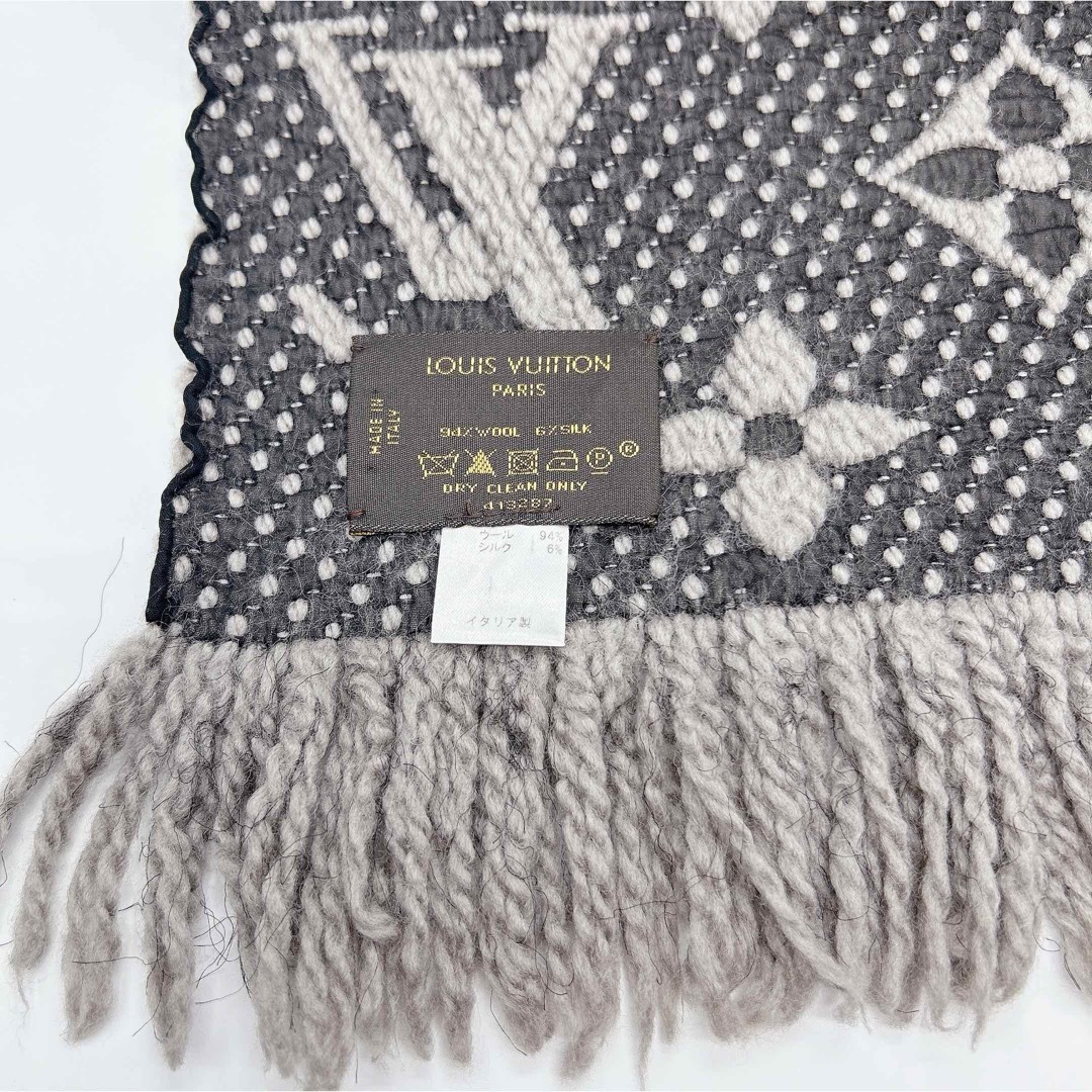LOUIS VUITTON - 【美品】ルイヴィトン マフラー エシャルプロゴ LOUIS VUITTON - 【美品】ルイヴィトン マフラー エシャルプロゴ