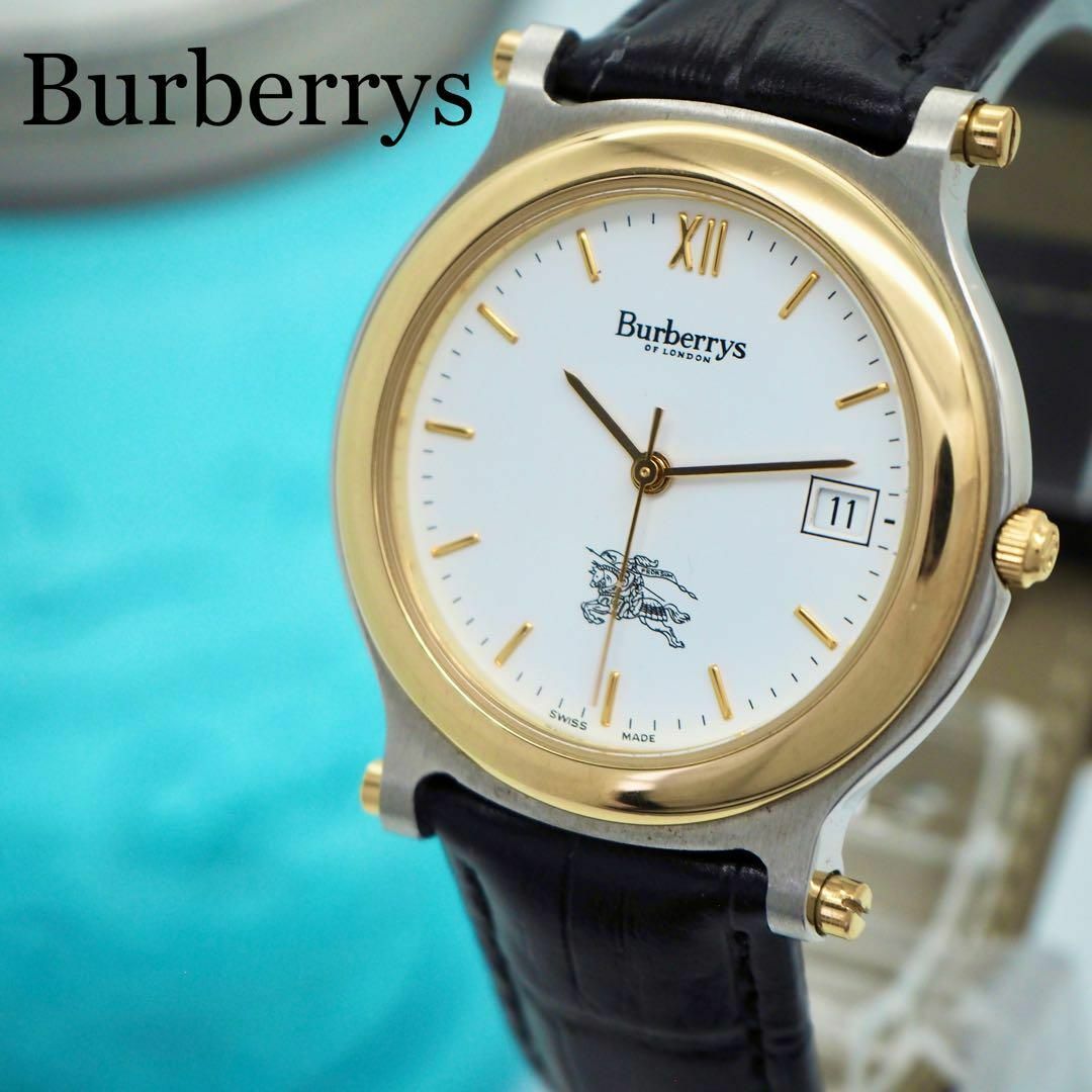 BURBERRY(バーバリー)の657【美品】Burberrys バーバリー時計　メンズ腕時計　デイト　ブラック その他のその他(その他)の商品写真