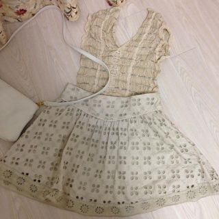 ジルスチュアート(JILLSTUART)のジルスチュアート コットンスカート(ひざ丈スカート)