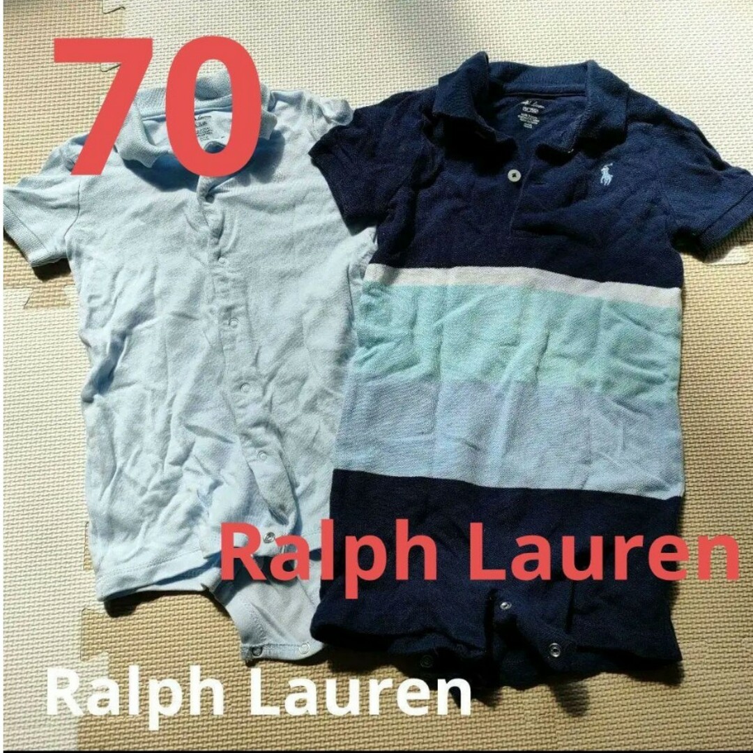 POLO（RALPH LAUREN）(ポロ)のRalph Lauren　ポロシャツ風カバーオール キッズ/ベビー/マタニティのベビー服(~85cm)(カバーオール)の商品写真