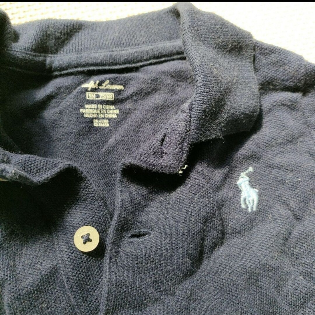 POLO（RALPH LAUREN）(ポロ)のRalph Lauren　ポロシャツ風カバーオール キッズ/ベビー/マタニティのベビー服(~85cm)(カバーオール)の商品写真