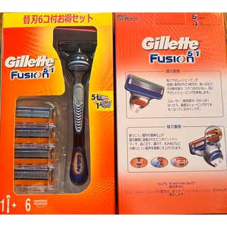 P&G - 2個 P&G ジレット フュージョン マニュアル 5B ホルダー＋ 替刃6コ付