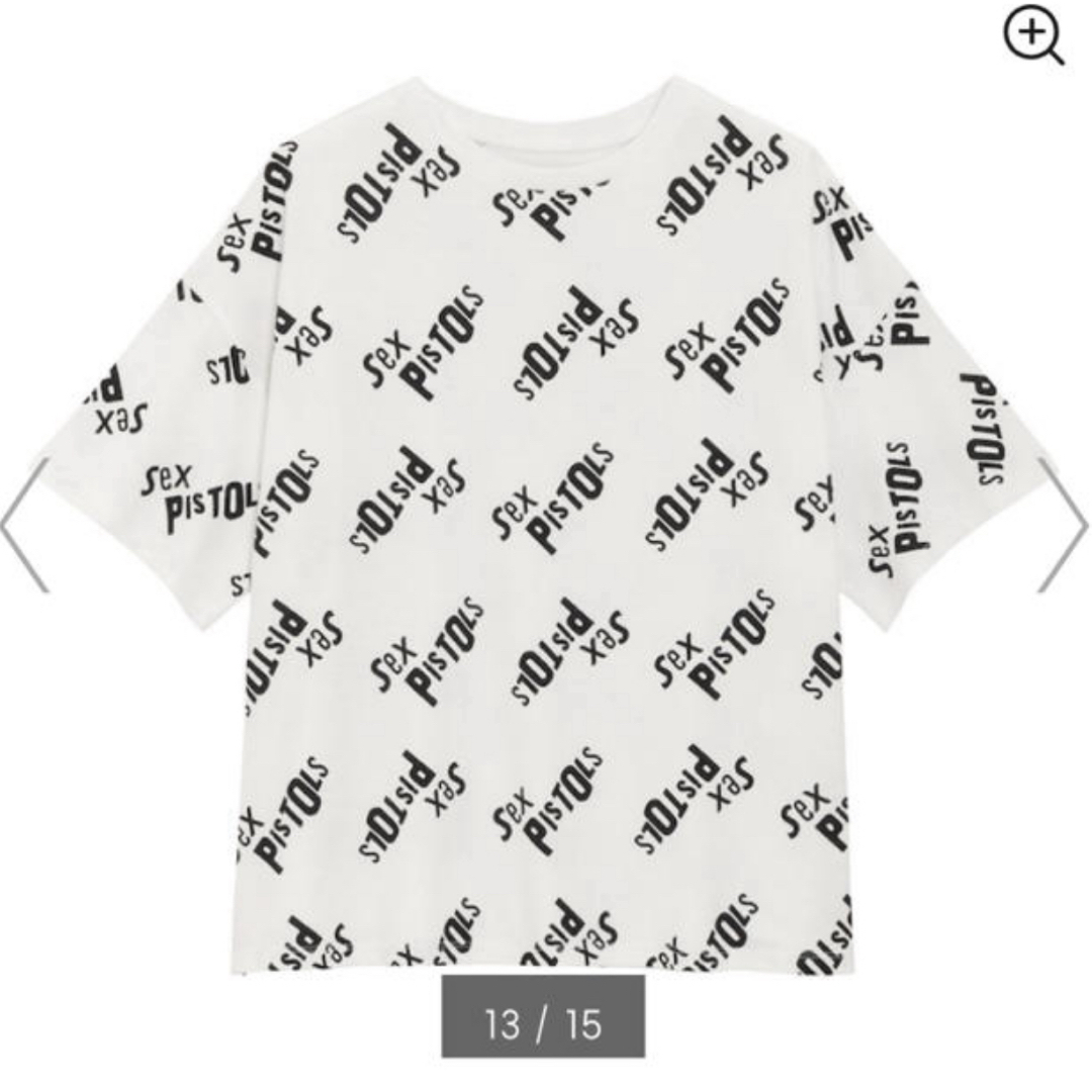 GU(ジーユー)の新品タグ付き●GU セックスピストルズ　グラフィックT  ホワイト XXL レディースのトップス(Tシャツ(半袖/袖なし))の商品写真