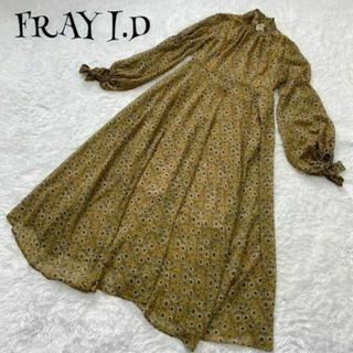 フレイアイディー(FRAY I.D)の石原さとみさん着用 FRAY I.D ☆ パフスリーブロングワンピース(ロングワンピース/マキシワンピース)