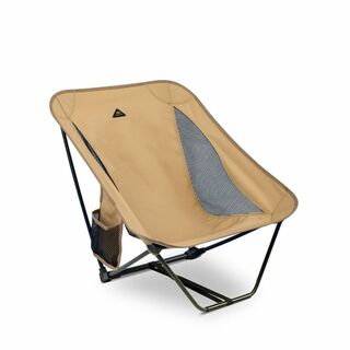 【色: Beige】iClimb アウトドアロー 椅子 チェア 超軽量 コンパク(テーブル/チェア)