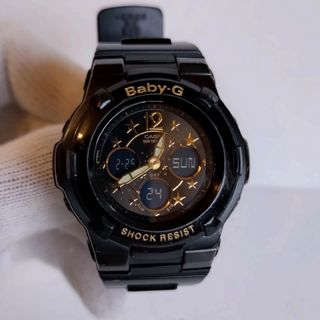 ベビージー(Baby-G)のCASIO Baby-G ブラック アナデジ カシオ　レディース　キッズ　腕時計(腕時計)