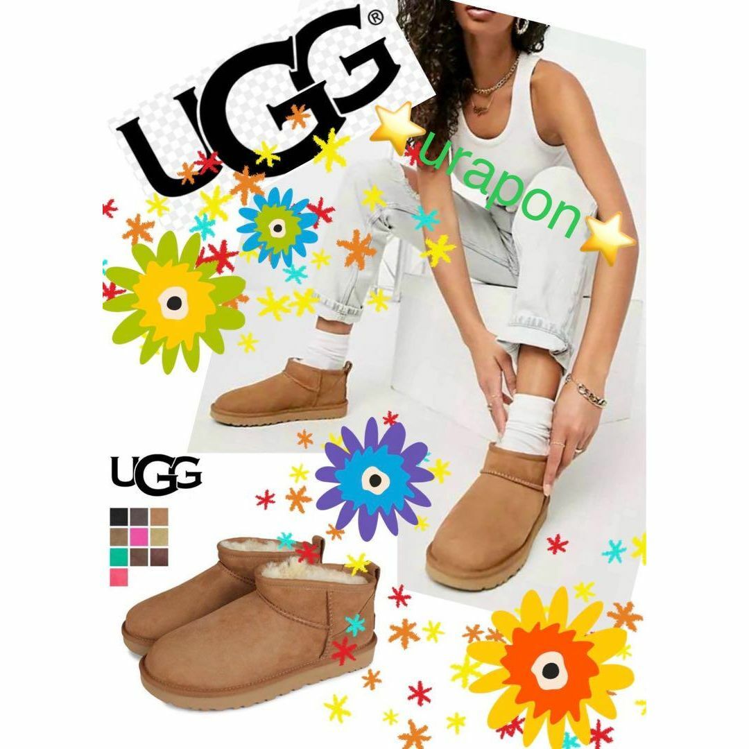 UGG(アグ)の国内正規品✨未使用✨26✨UGG✨CLASSIC ULTRA MINI✨ムートン レディースの靴/シューズ(ブーツ)の商品写真