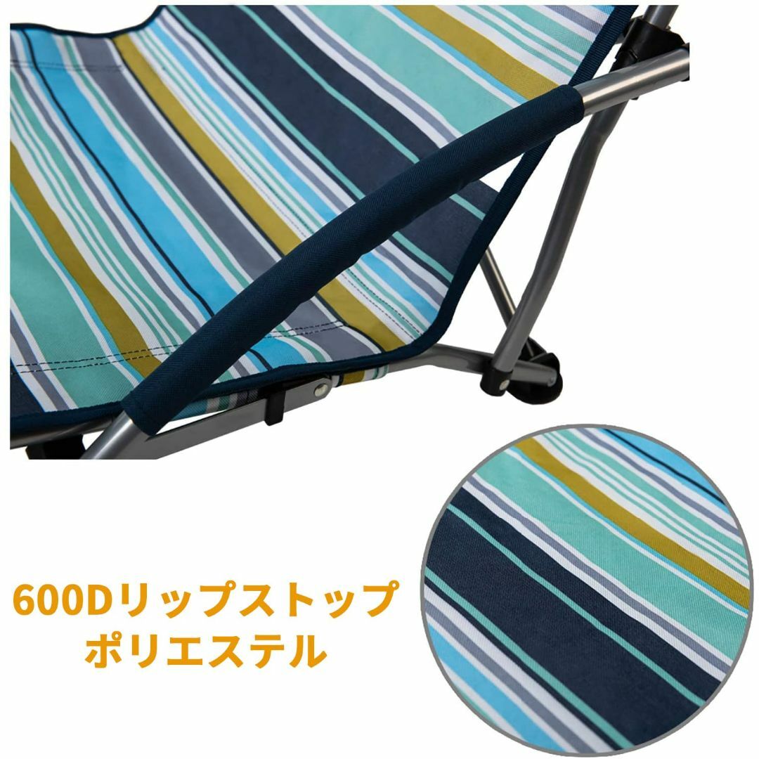 【色: Navy&Stripe】パシフィックパス(Pacific Pass) キ スポーツ/アウトドアのアウトドア(テーブル/チェア)の商品写真