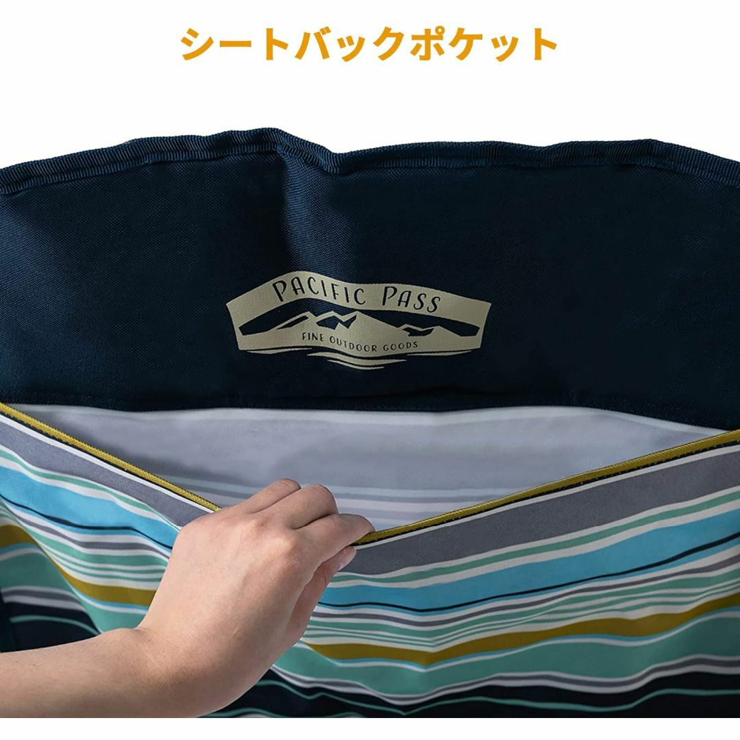 【色: Navy&Stripe】パシフィックパス(Pacific Pass) キ スポーツ/アウトドアのアウトドア(テーブル/チェア)の商品写真