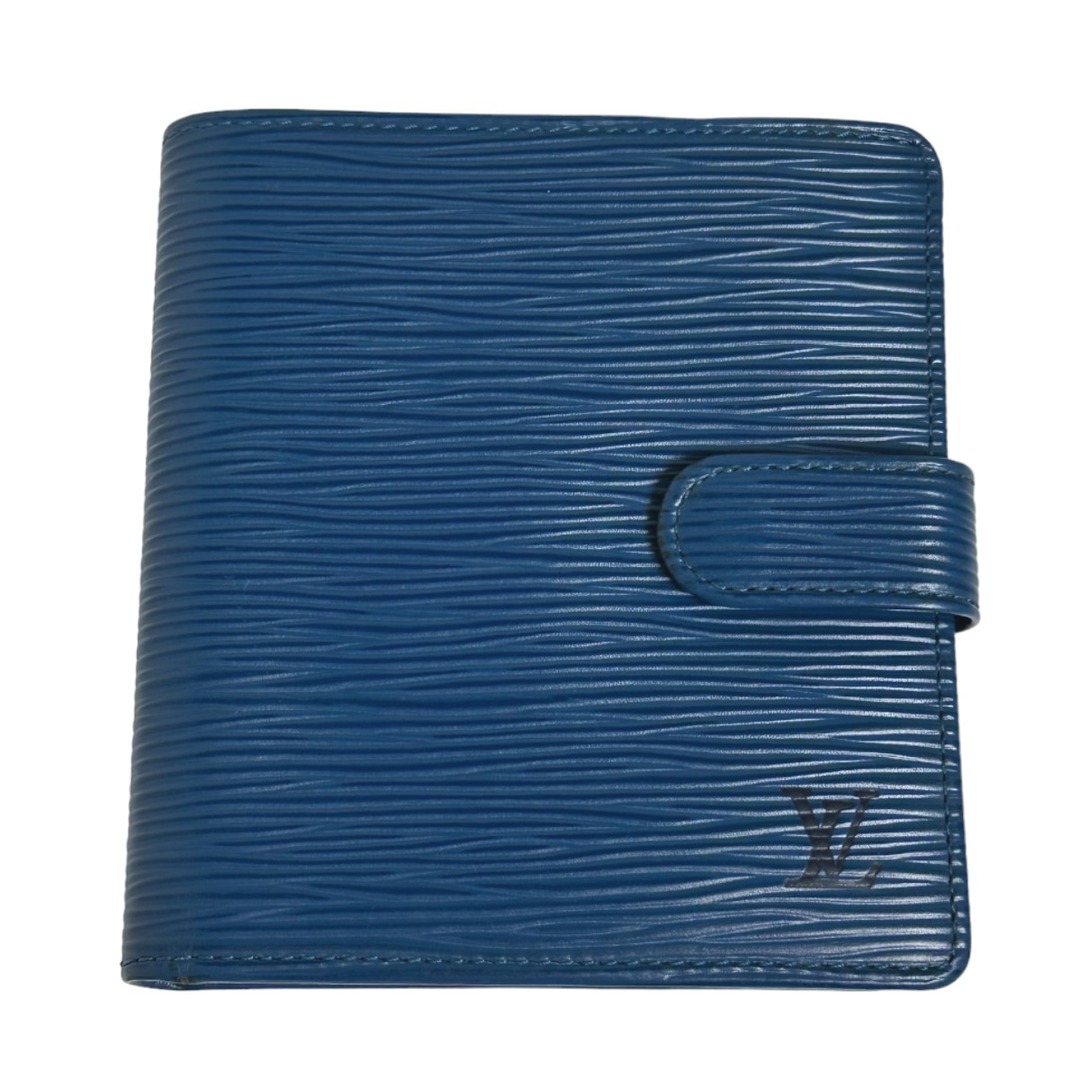 LOUIS VUITTON(ルイヴィトン)のルイヴィトン M63555 二つ折り財布 トレドブルー  LOUIS VUITTON ポルト ビエ エピ レディースのファッション小物(財布)の商品写真