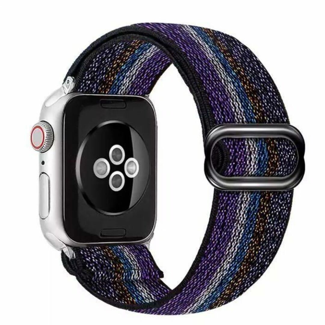 Apple Watch_カジュアルバンド_パープル紫 42mm対応 メンズの時計(ラバーベルト)の商品写真