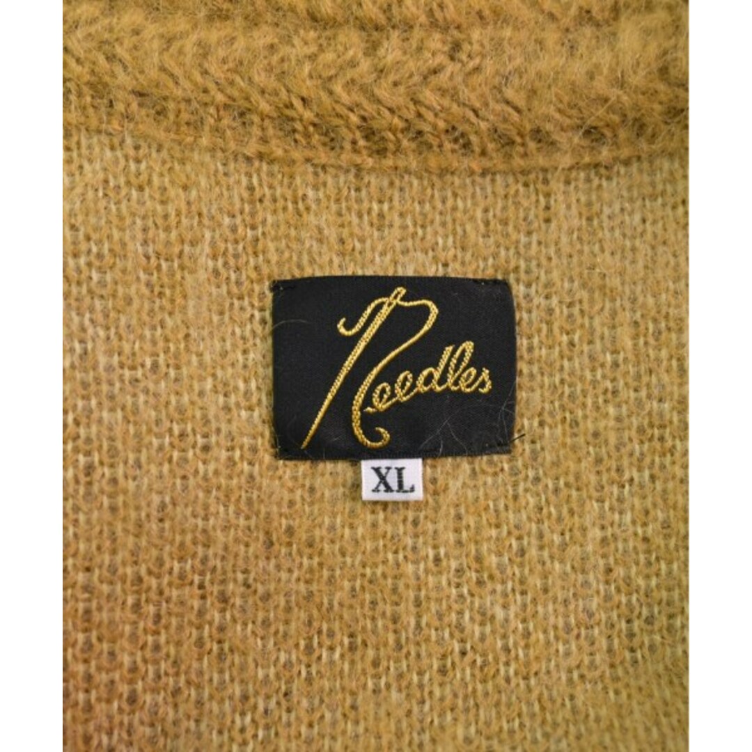 Needles(ニードルス)のNeedles ニードルス カーディガン XL ベージュx茶xカーキ等(総柄) 【古着】【中古】 メンズのトップス(カーディガン)の商品写真