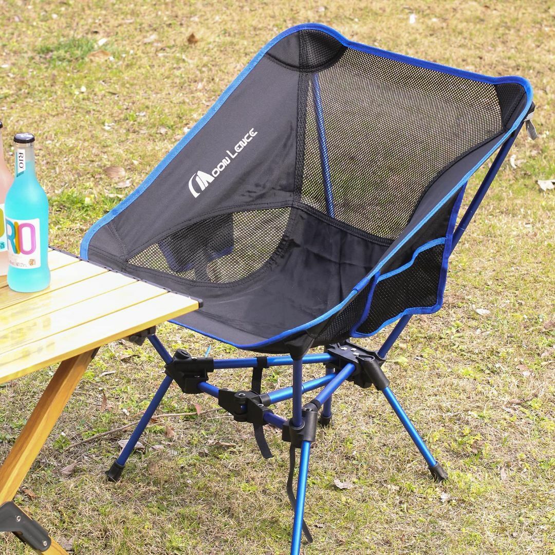【色: ダークブルー】MOON LENCE アウトドア チェア キャンプ 椅子  スポーツ/アウトドアのアウトドア(テーブル/チェア)の商品写真