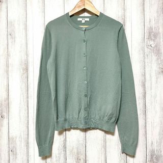 ユニクロ(UNIQLO)のUNIQLO ユニクロ (S)　UVカットクルーネックカーディガン 長袖(カーディガン)