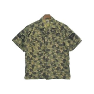 アベイシングエイプ(A BATHING APE)のA BATHING APE カジュアルシャツ M カーキ等(迷彩) 【古着】【中古】(シャツ)