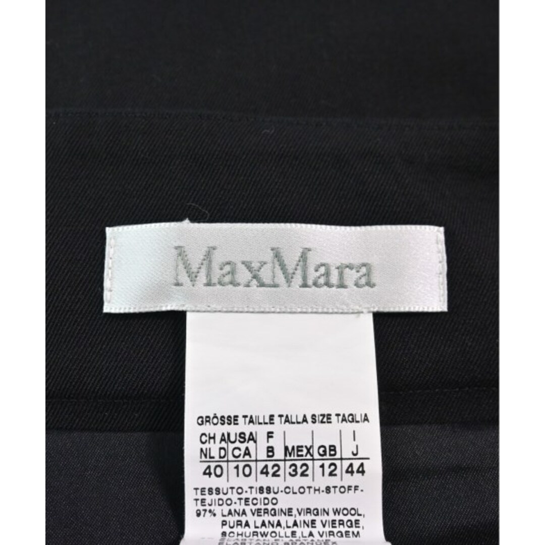 Max Mara(マックスマーラ)のMax Mara マックスマーラ ひざ丈スカート 44(XL位) 黒 【古着】【中古】 レディースのスカート(ひざ丈スカート)の商品写真