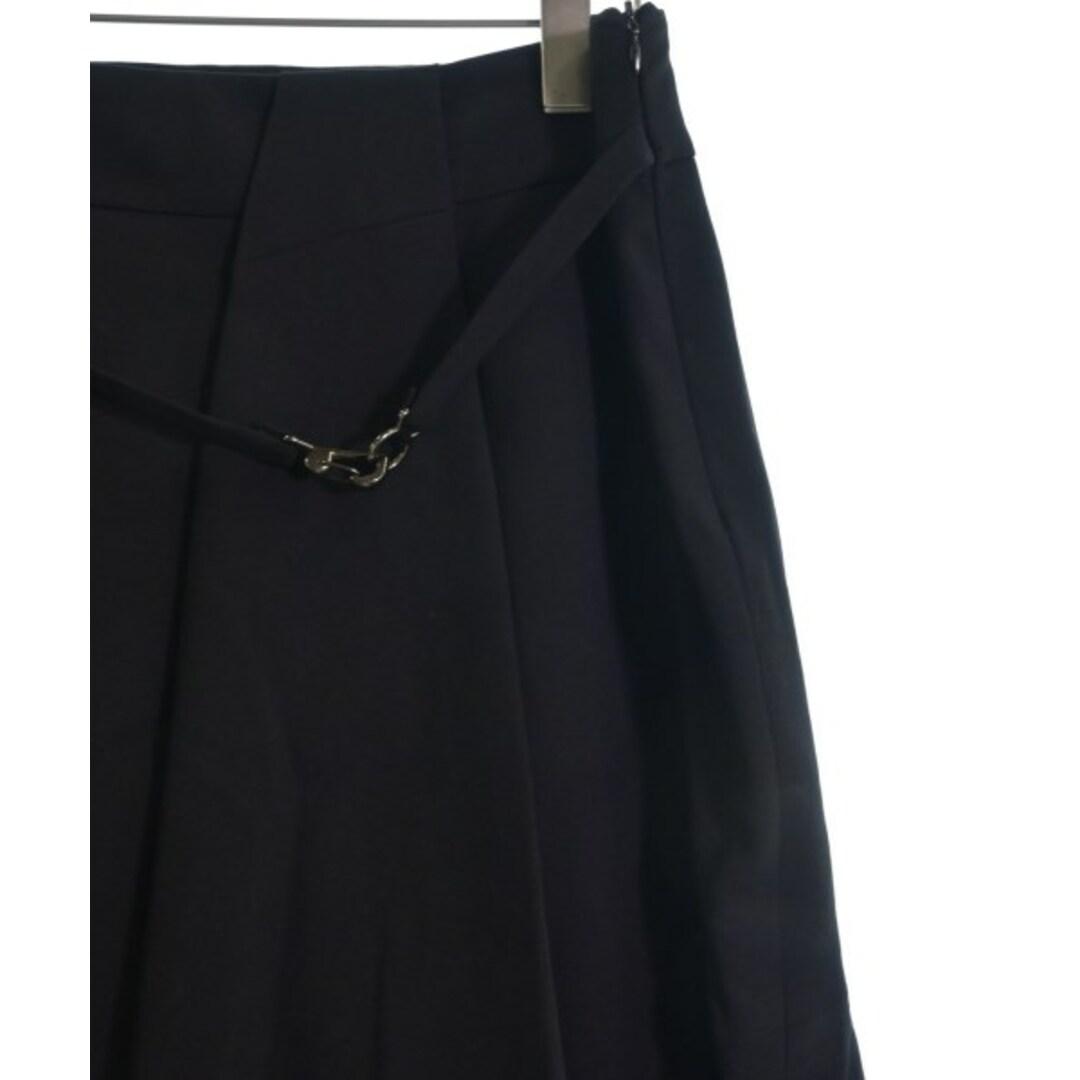 Max Mara(マックスマーラ)のMax Mara マックスマーラ ひざ丈スカート 44(XL位) 黒 【古着】【中古】 レディースのスカート(ひざ丈スカート)の商品写真