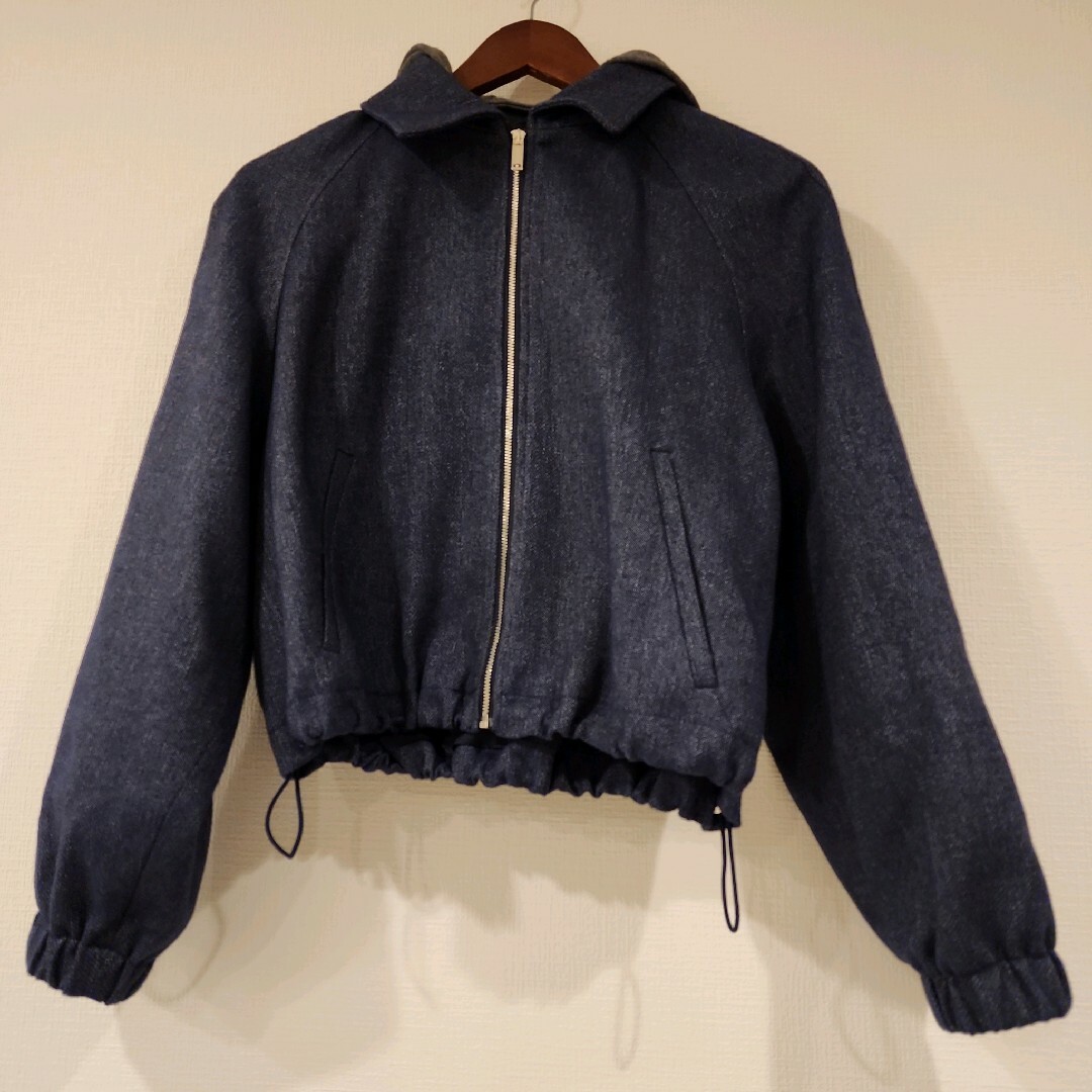 ZARA - 【ZARA】コントラストフード付きジャケッの通販 by ☆t.y ZARA - 【ZARA】コントラストフード付きジャケッの通販 by ☆t.y