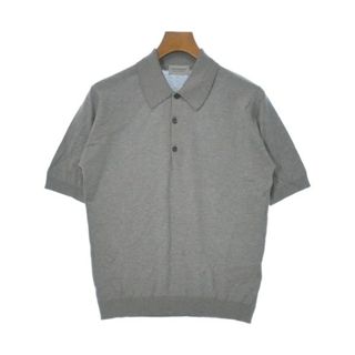 JOHN SMEDLEY - JOHN SMEDLEY ジョンスメドレー ポロシャツ S グレー 【古着】【中古】