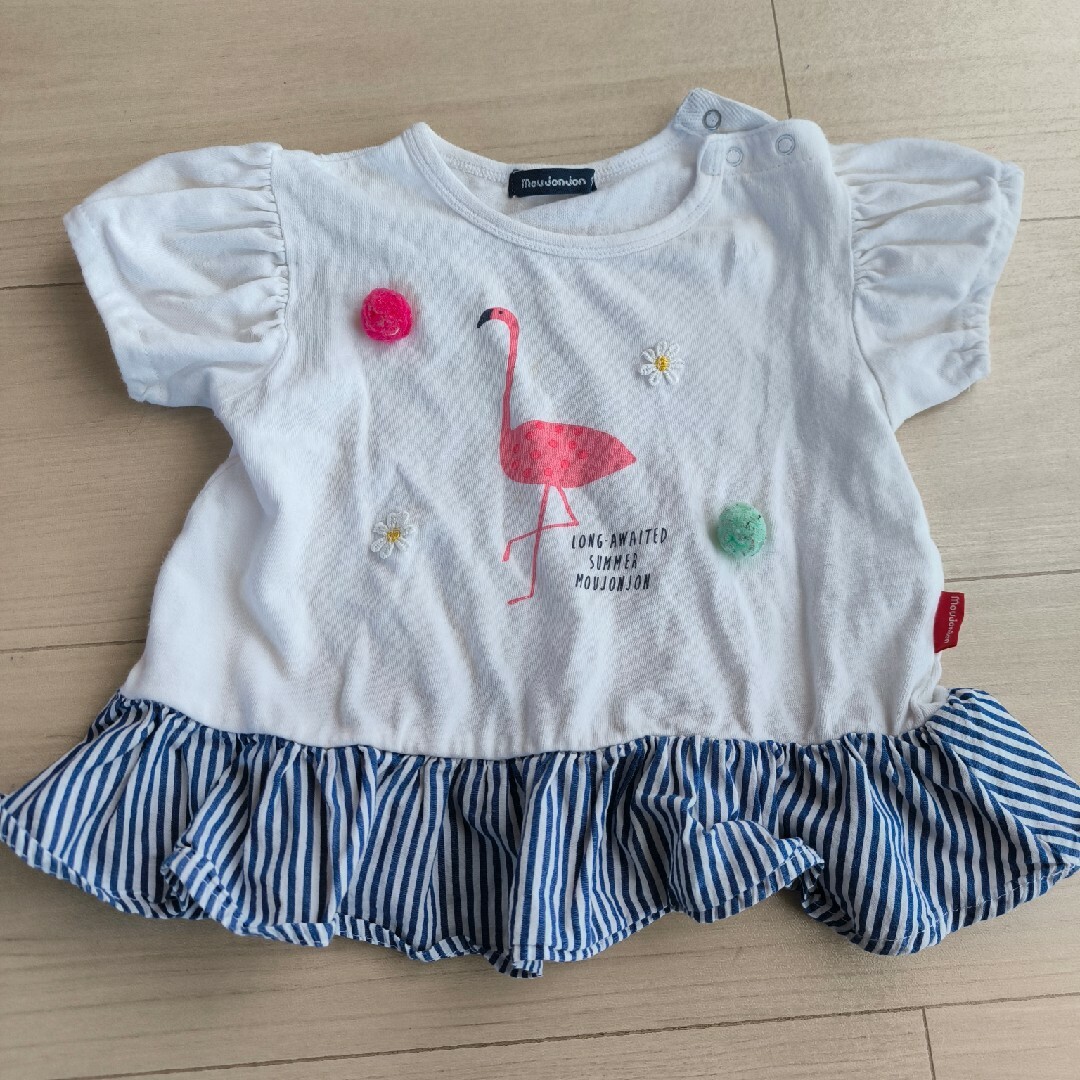 mou jon jon(ムージョンジョン)のmou jon jon ９０センチ キッズ/ベビー/マタニティのキッズ服女の子用(90cm~)(Tシャツ/カットソー)の商品写真