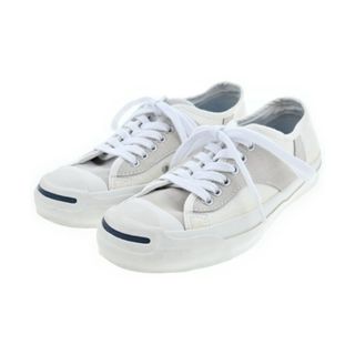 コンバース(CONVERSE)のCONVERSE コンバース スニーカー 23.5cm アイボリー系xベージュ系 【古着】【中古】(スニーカー)