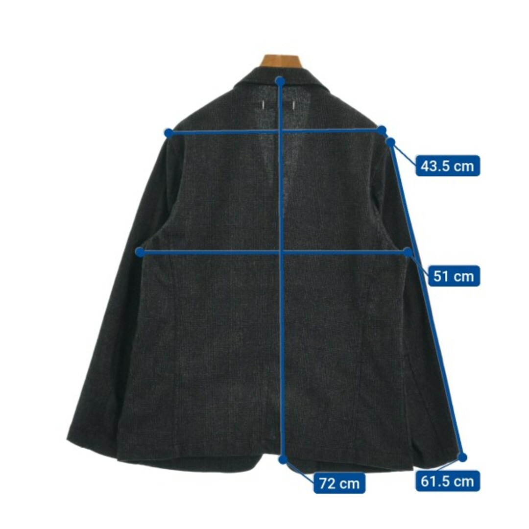 nonnative(ノンネイティブ)のnonnative カジュアルジャケット 1(S位) 黒xグレー(チェック) 【古着】【中古】 メンズのジャケット/アウター(テーラードジャケット)の商品写真