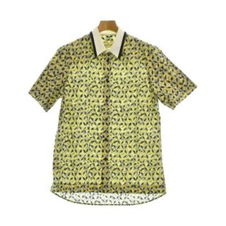 マルニ(Marni)のMARNI マルニ カジュアルシャツ 46(M位) 黄x黒x白(総柄) 【古着】【中古】(シャツ)