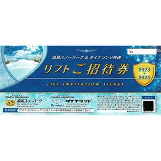 高鷲スノーパーク＆ダイナランド共通 リフトご招待券2枚セットb(スキー場)