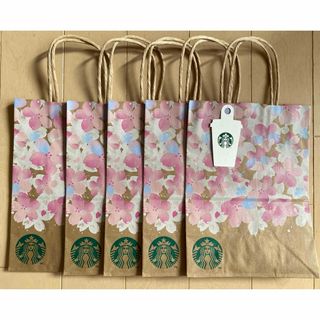 スターバックスコーヒー(Starbucks Coffee)のスターバックス　桜さくら　ショッパー　スタバ　紙袋　ショップ袋　5枚セット(ショップ袋)