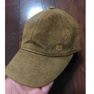 ダブルアールエル(RRL)のRRL　POLO RALPH LAUREN　キャップ　スウェード　本革　刺繍(キャップ)