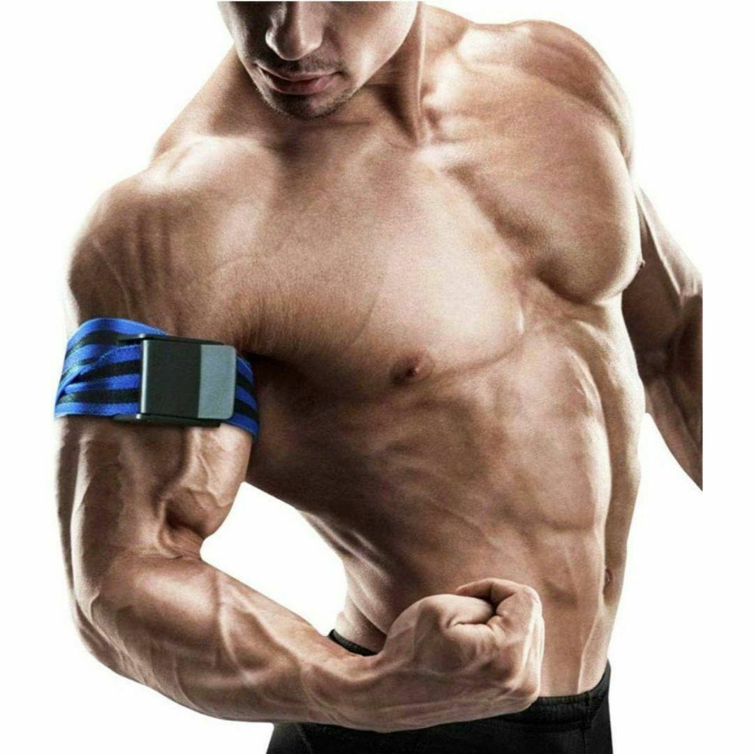 アームブラスター　2本セット　レッド　 加圧ベルト　 血流制限トレーニング スポーツ/アウトドアのトレーニング/エクササイズ(トレーニング用品)の商品写真