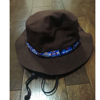 カブー(KAVU)のKAVU ハット　S　茶　アウトドア　フェス　キャンプ(ハット)