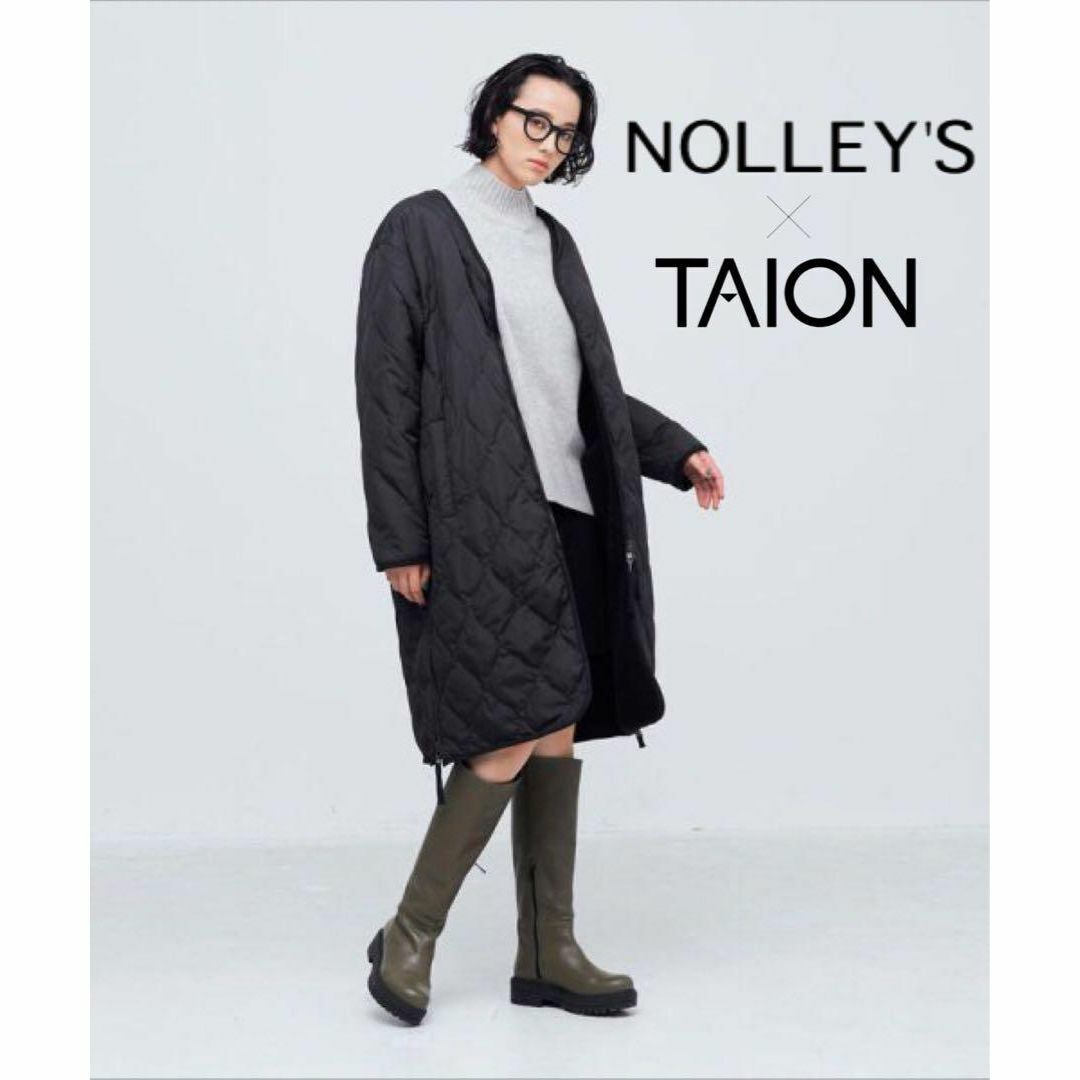 TAION(タイオン)のTAION=体温 NOLLEY'S 別注ミリタリーリバーシブルロングダウン 黒 その他のその他(その他)の商品写真