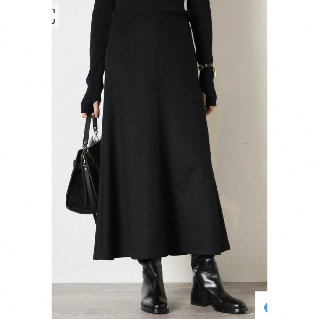 DEUXIEME CLASSE(ドゥーズィエムクラス)の新品　MUSE de Deuxieme Classe  フレアスカート　ブラック レディースのスカート(ロングスカート)の商品写真