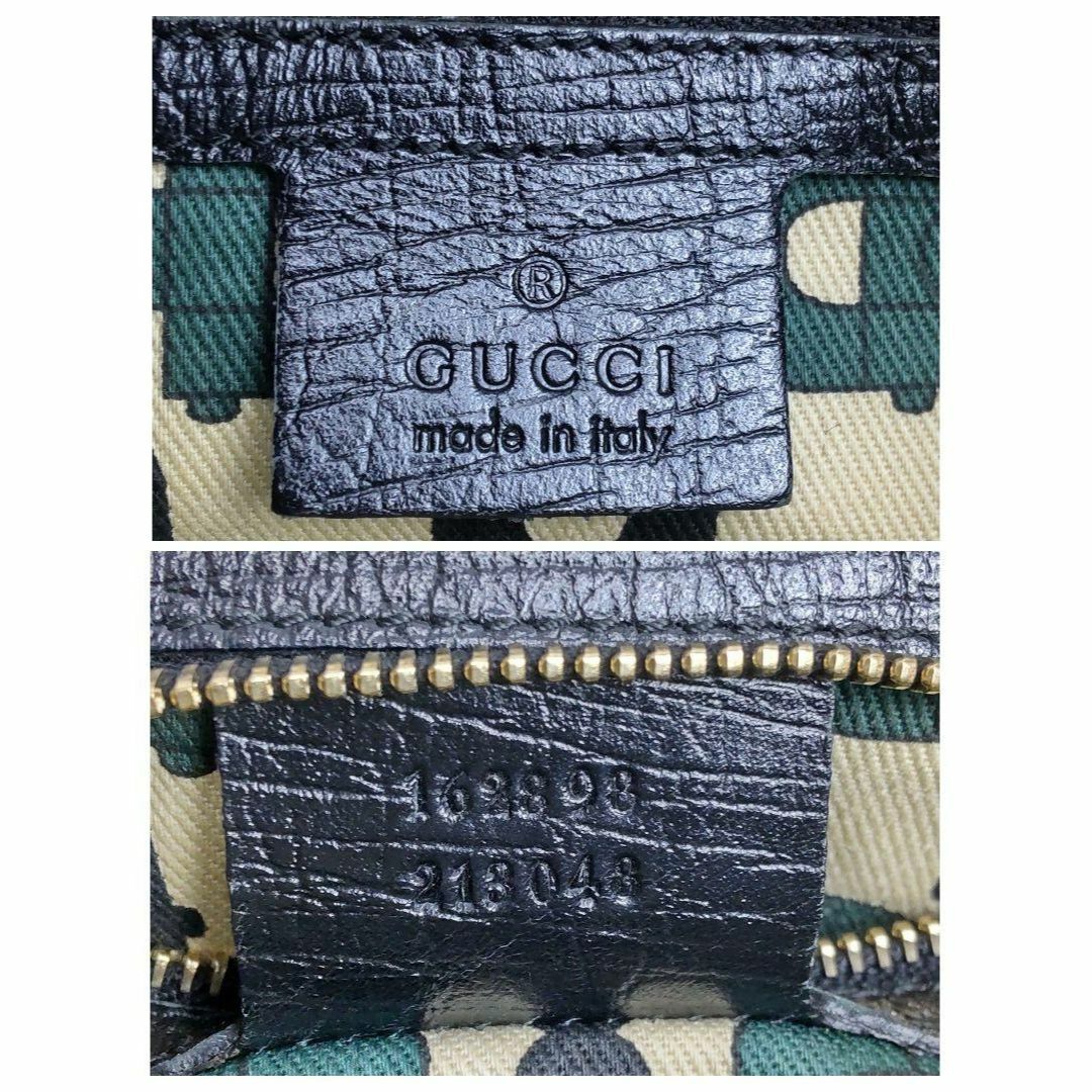 Gucci(グッチ)の★クリーニング済み★グッチ　ハンドバッグ　GG柄　シェリー 　黒　ヴィンテージ レディースのバッグ(ハンドバッグ)の商品写真