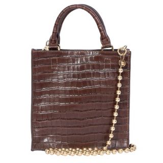 アメリヴィンテージ(Ameri VINTAGE)のAmeri VINTAGE BALL CHAIN BOX BAG ブラウン(ショルダーバッグ)