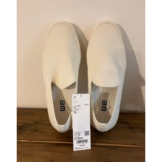 ユニクロ(UNIQLO)の【未使用品】UNIQLO Uニットスニーカー White 27.0cm(スニーカー)