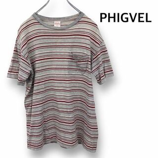 【送料無料】PHIGVEL BORDER SS TOP Tシャツ size2