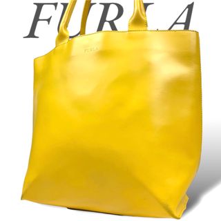 フルラ(Furla)のフルラ FURLA レザー トートバッグ きれい色 ミモザカラー 黄色(トートバッグ)