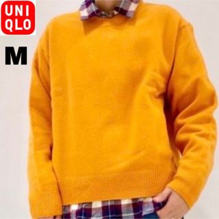 ユニクロ(UNIQLO)のユニクロ　プレミアムラム クルーネックセーター（長袖）M トップス　カットソー(ニット/セーター)