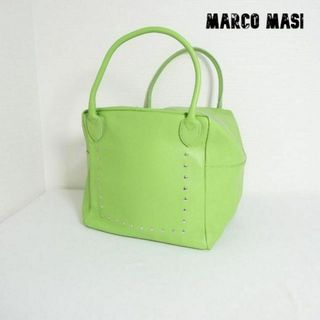 マルコマージ(MARCO MASI)の美品 MARCO MASI レザー スタッズ スクエア トートバッグ(トートバッグ)