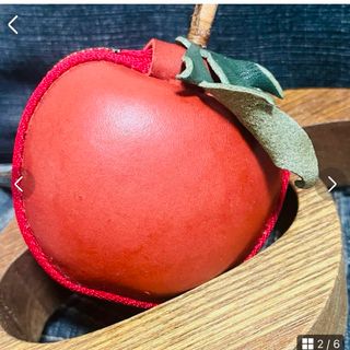 ぷっくり可愛いりんごちゃん🍎栃木レザー小物入れ☺︎(その他)