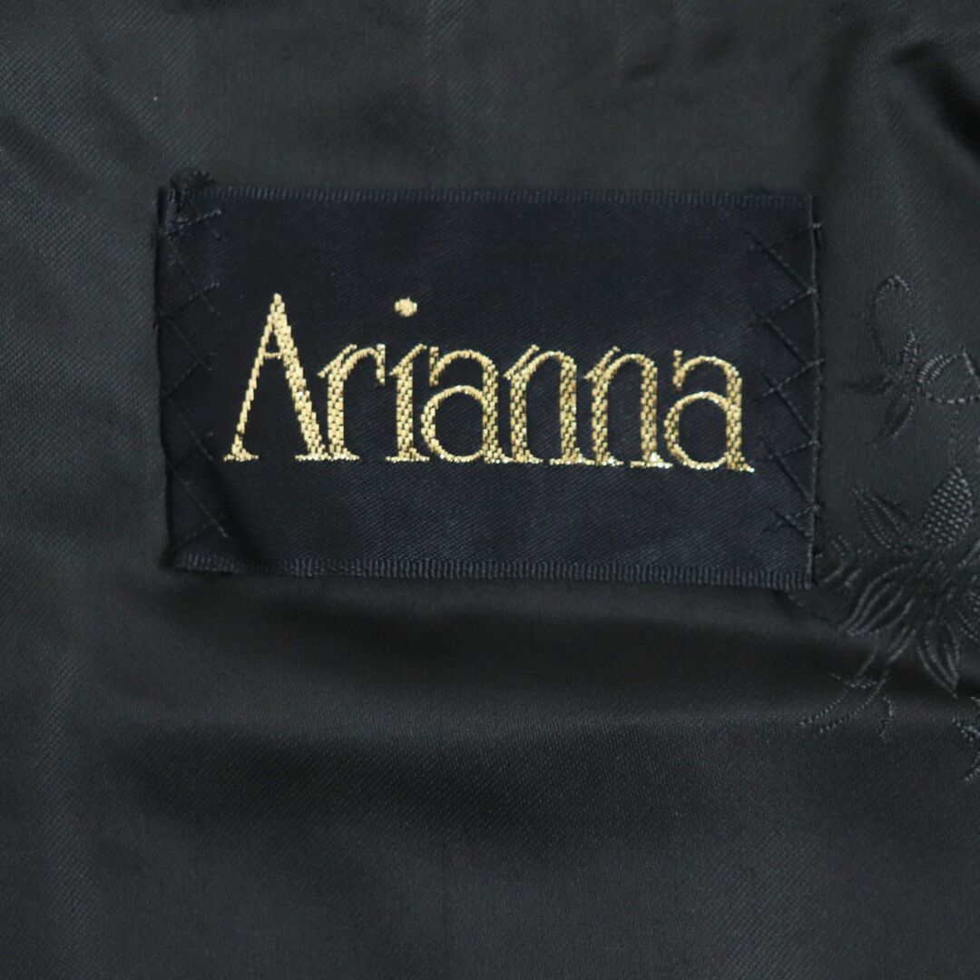 極美品▼ARIANNA　アリアンナ　MINK　ミンク　逆毛　ダブルタイプ　裏地花柄刺繍入り　本毛皮コート　ダークブラウン　艶やか・柔らか◎ レディースのジャケット/アウター(毛皮/ファーコート)の商品写真