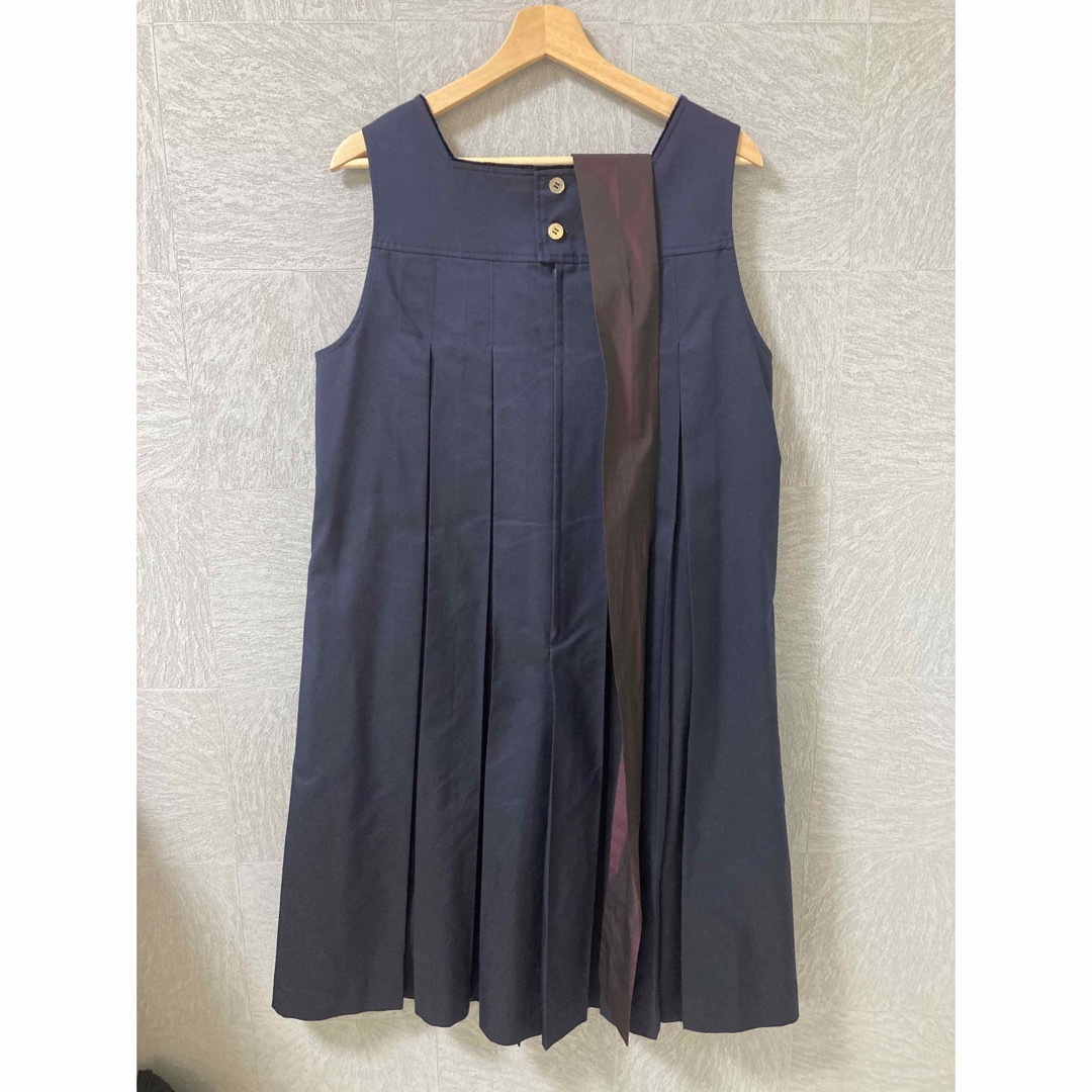 JaneMarple(ジェーンマープル)のChambray twill dormitory dress ネイビー レディースのワンピース(ひざ丈ワンピース)の商品写真