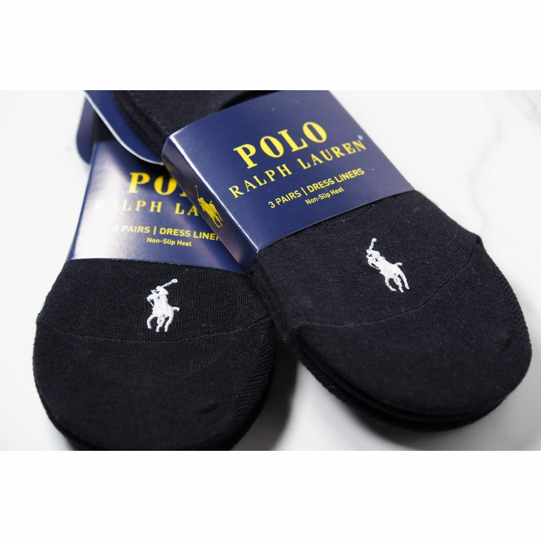 POLO RALPH LAUREN(ポロラルフローレン)のPOLOラルフローレン【レディース／3足×2セット】フットカバー合計6足【新品】 レディースのレッグウェア(ソックス)の商品写真